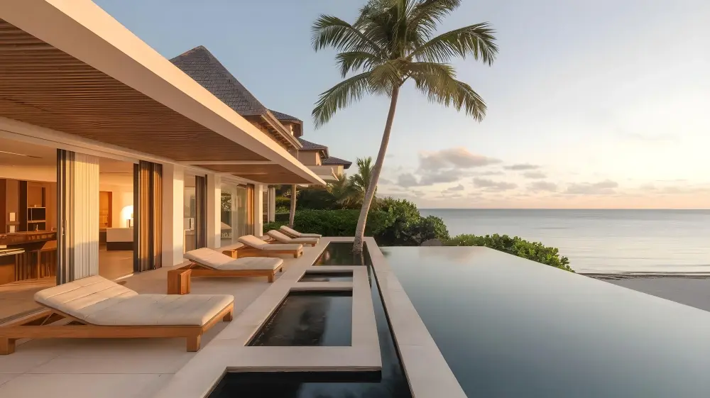 Relaxation and wellness travel moment